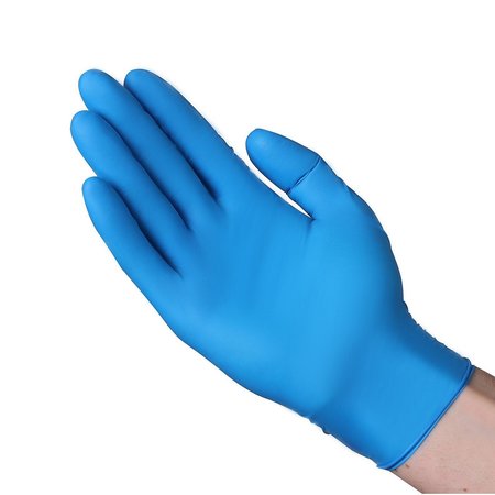 Vguard A18A1, Exam Glove, 3.5 mil Palm, Nitrile, Powder-Free, Large, 1000 PK, Blue A18A13